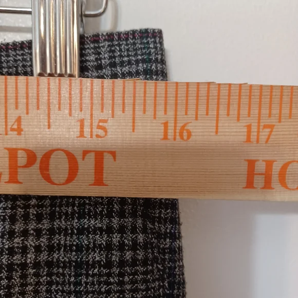 Glen Plaid Pants Dark Academia Career Work Office Size 14 Ankle Length Vintage - Picture 8 of 13